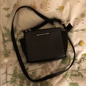 michael kors lenox studded crossbody purse